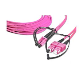 Lightwin LWL-Patchkabel Multimode LC – SC, OM4, Duplex, 15 m - FRI-GX47-001N77
