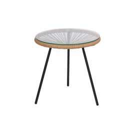 Arti Casa Tisch Acapulco Glas Metall Rund 45 x 45 cm - FRI-GX47-002K1N
