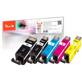 Peach Tinte für Canon PGI-520/CLI-521 Multi-Pack C, M, Y, 2x BK - FRI-GX47-0034DA