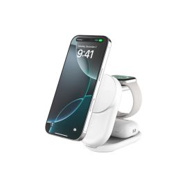 Belkin Wireless Charger UltraCharge 3in1 rund, Weiss - FRI-GX47-002V1C