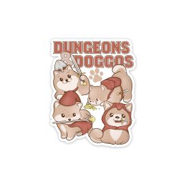 Glass Staff Dungeons & Doggos Sticker Mehrfarbig - FRI-GX47-001RHZ