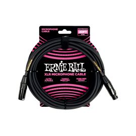 Ernie Ball XLR-Kabel XLRm-XLRf 6.1 m, Schwarz - FRI-GX47-005MJX