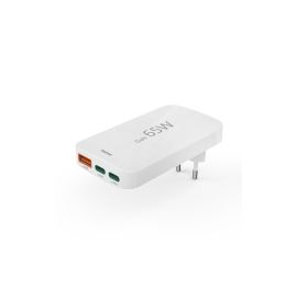 Hama Ladegerät 2x USB-C 1x USB-A flach PD 65 W weiss - FRI-GX47-0065EZ