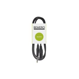 Bemero XLR-Kabel XLRm - 6.3 Klinken symmetrisch 0.75 m, Schwarz