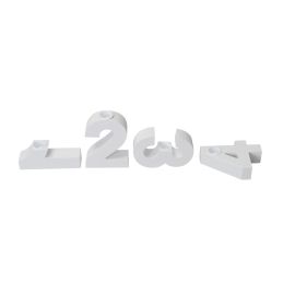 COCON Adventskerzen Halter Zahlen 4 Stück, Weiss - FRI-GX47-000K4A