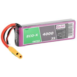 Hacker RC-Akku LiPo 4000 mAh 11.1 V 25C TopFuel ECO-X MTAG - FRI-GX47-0048ND