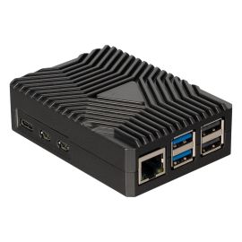 jOY-iT Gehäuse für Raspberry Pi 5 Aluminium, Schwarz - FRI-GX47-005DJ7